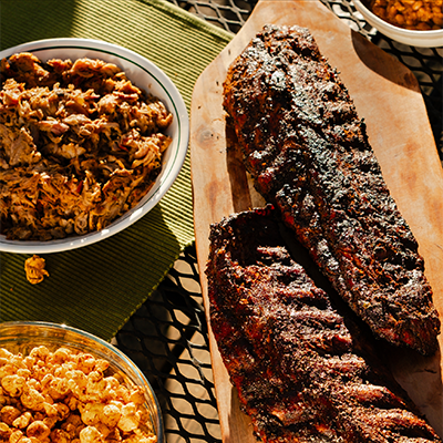 2 Slabs of Ribs, 4 Pounds of Pork - Box