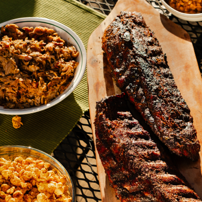 2 Slabs of Ribs, 4 Pounds of Pork - Box