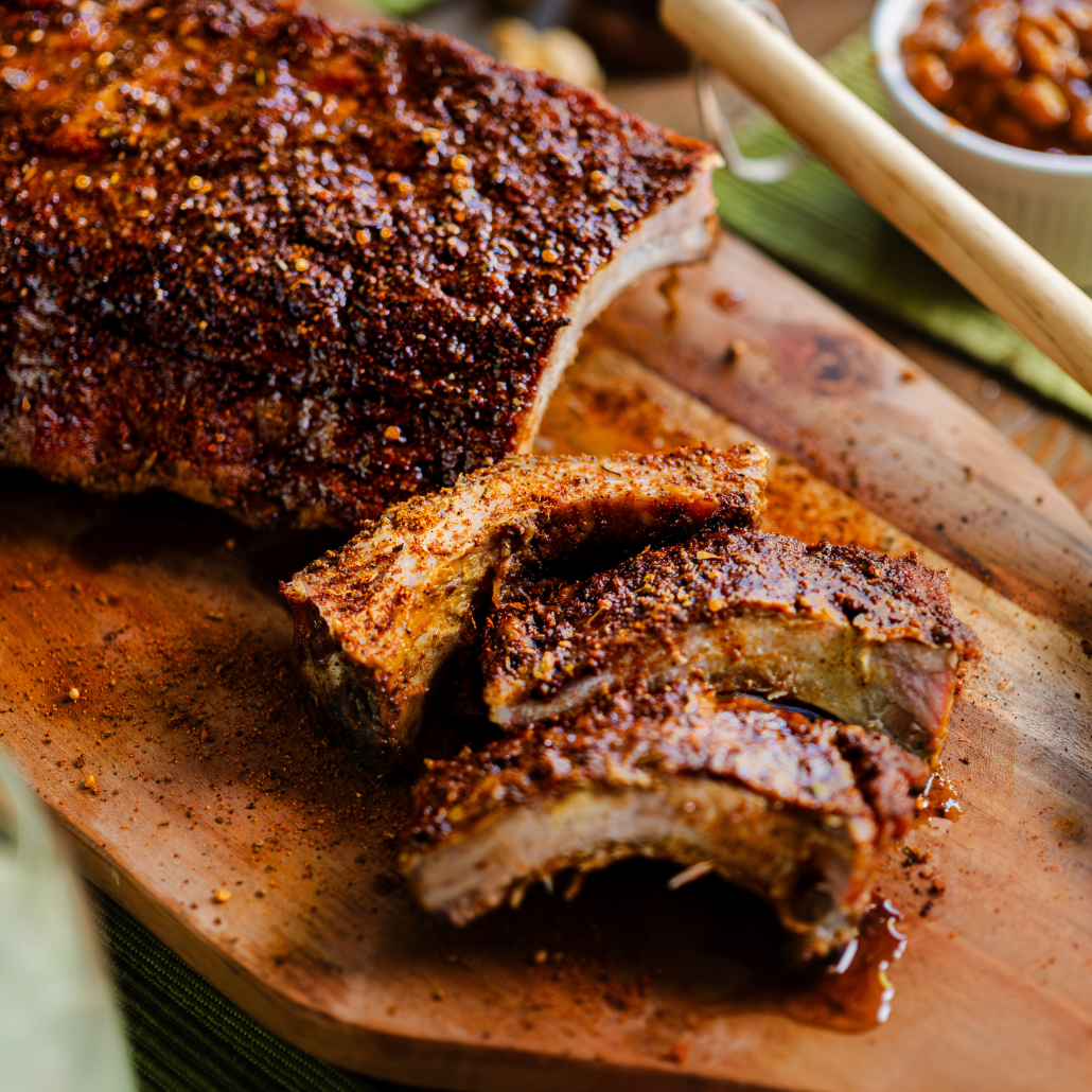 Dry Rub Pork Ribs On A Pellet Grill Dry Rub Honey Glazed Smoked