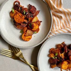 ChickenSausage&PeachFeatured